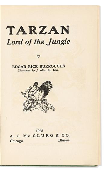 Burroughs, Edgar Rice (1875-1950) Tarzan, Lord of the Jungle.